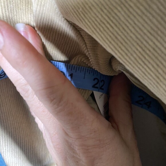 St. Johns Bay Womens Khaki Tan Corduroy Blazer Jacket Pockets Buttons - Picture 9 of 12